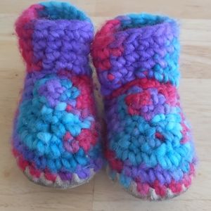Knit booties